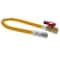 Jones Stephens 1/2" OD (3/8" ID) Gas Connector, 1/2" MIP x 1/2" FIP Ball Valve x 36" G72316 - alternate 2